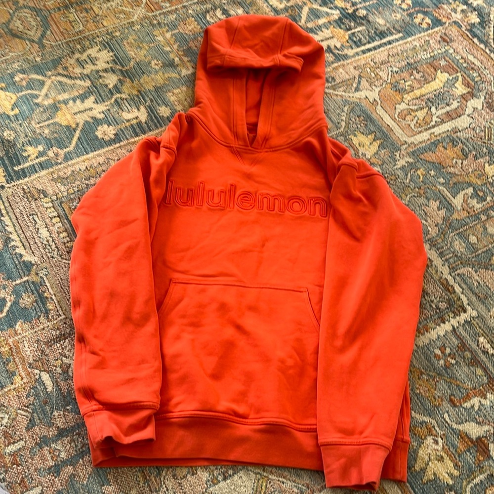 Orange Lululemon Sweatshirt
